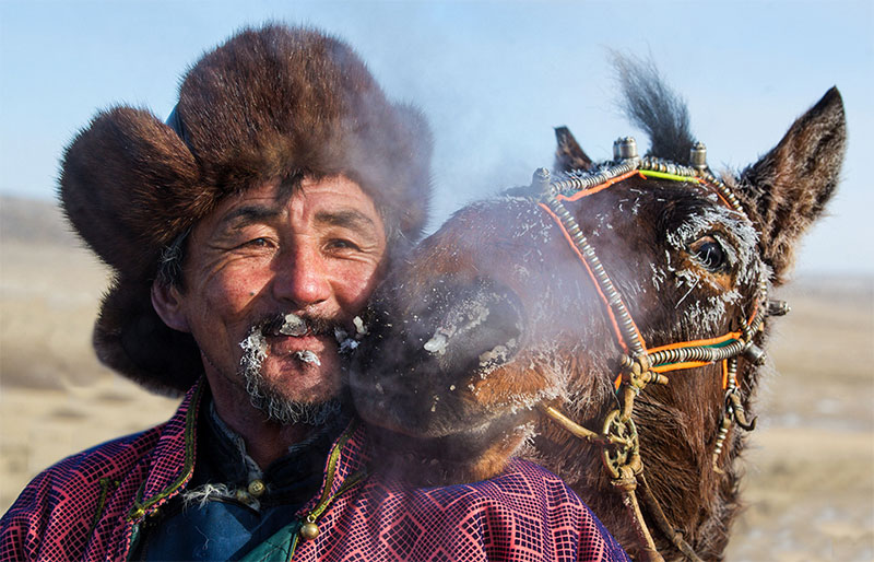 mongolia nomads photos in january 